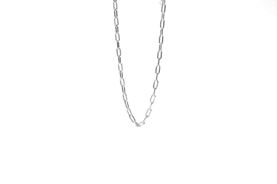 925 Sterling silver Paper Clip link chain necklace-Small – Caratina Jewelry